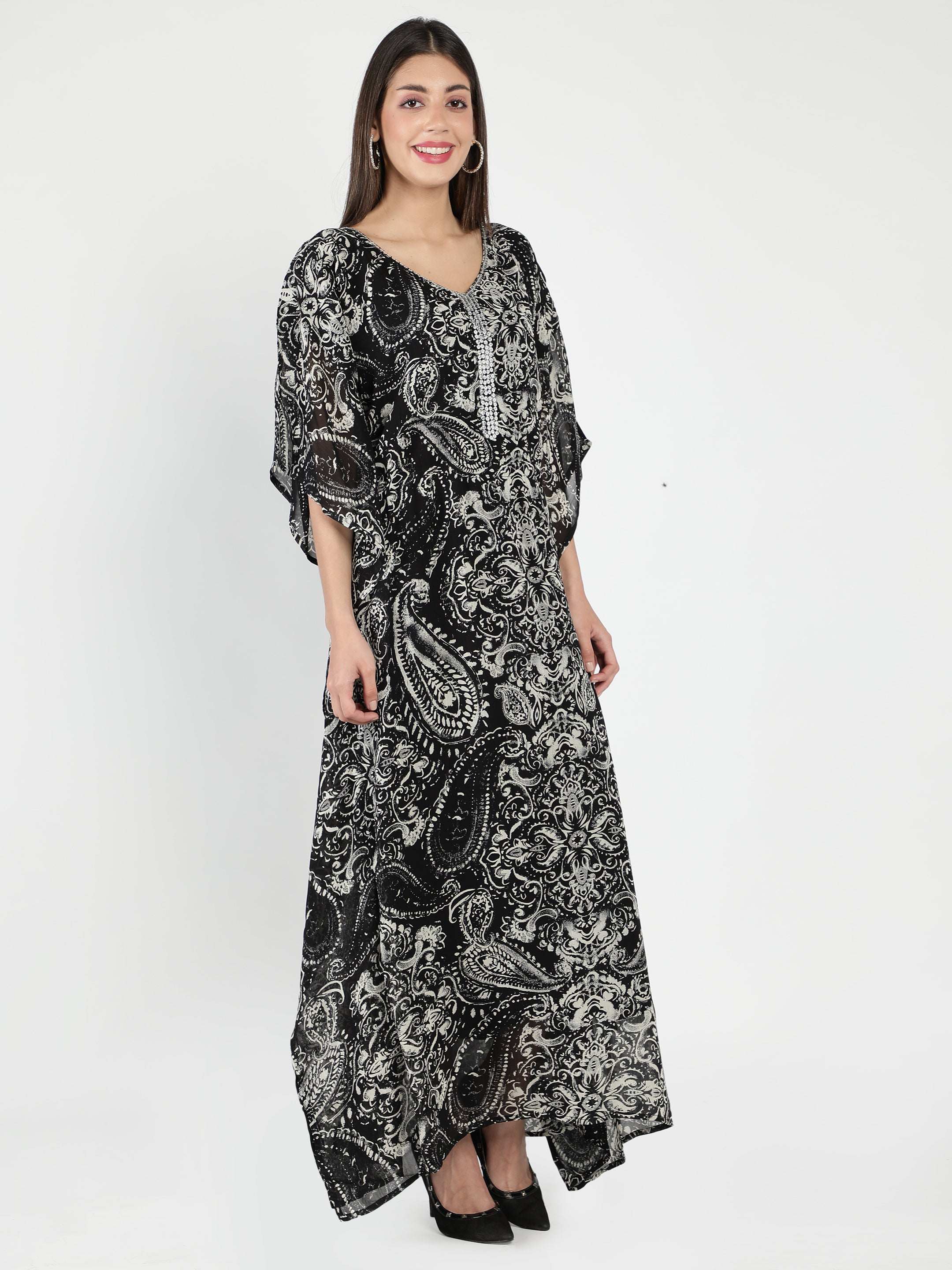 Black Long Kaftan