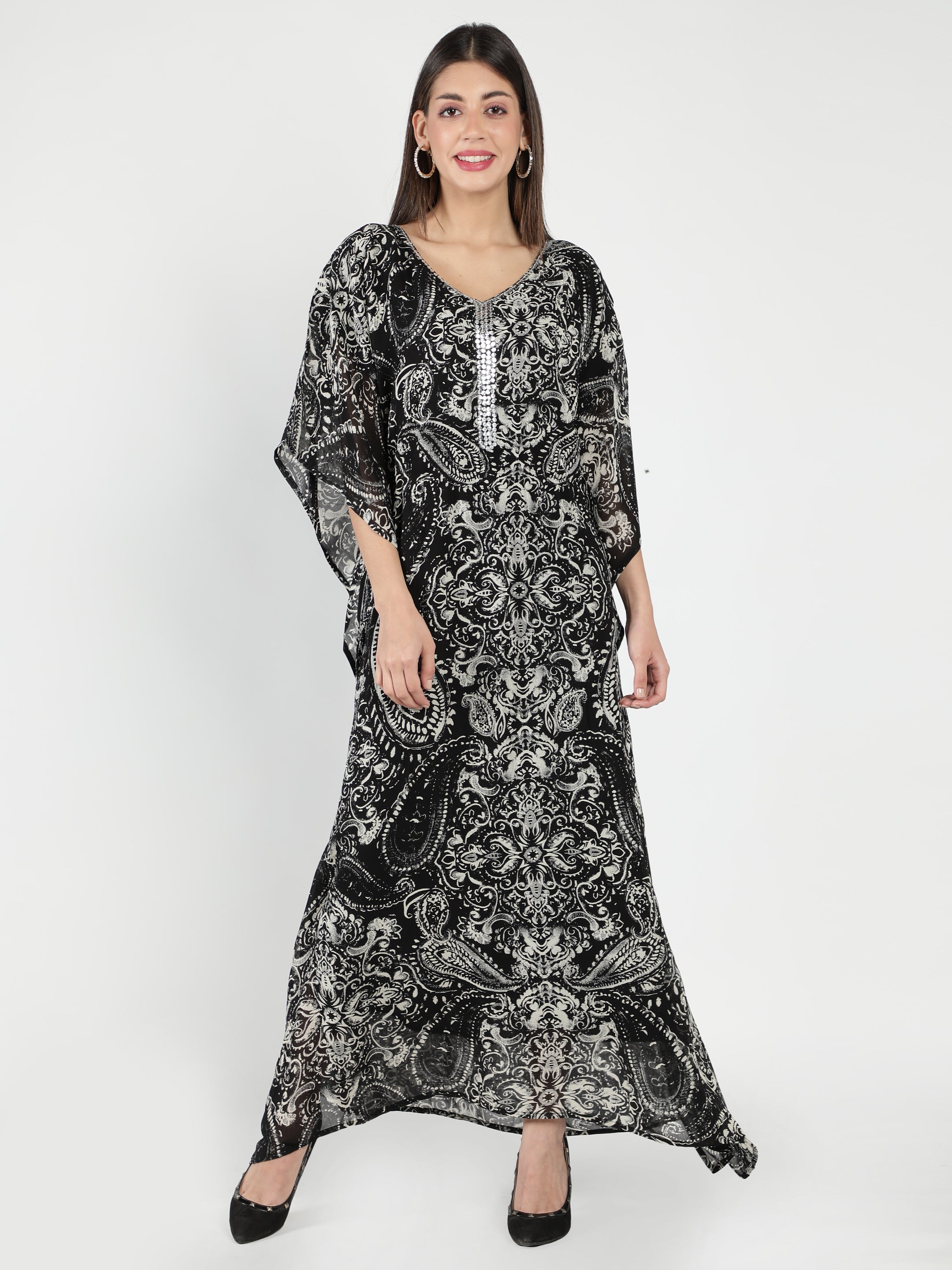 Black Long Kaftan