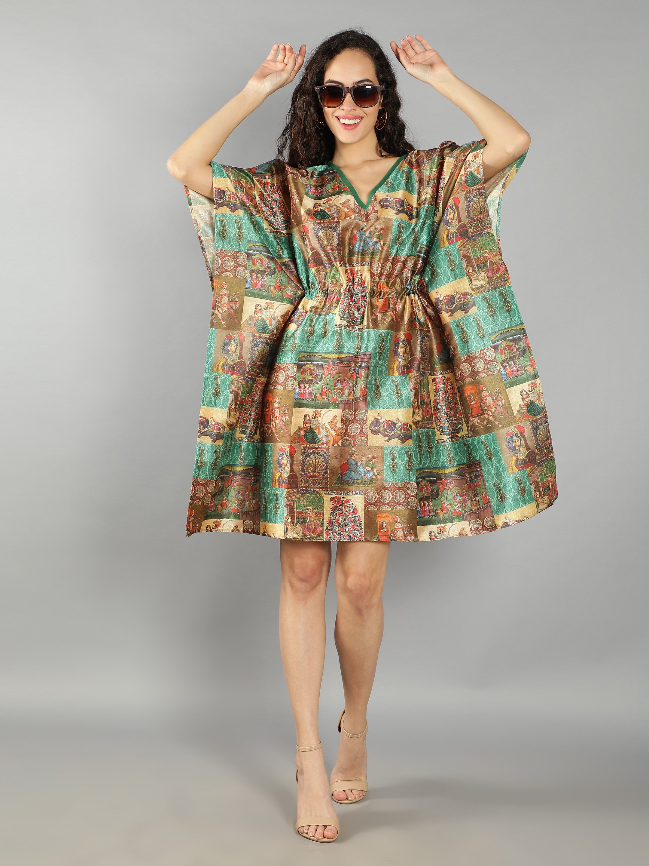 Abstract Print Kaftan