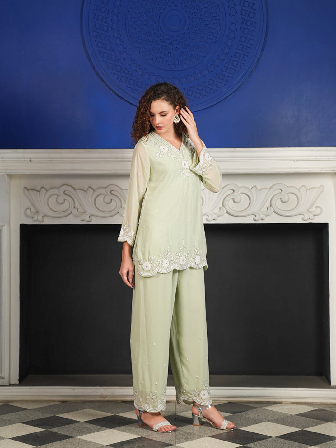 Kalyani Co-Ord Set(With Lining)
