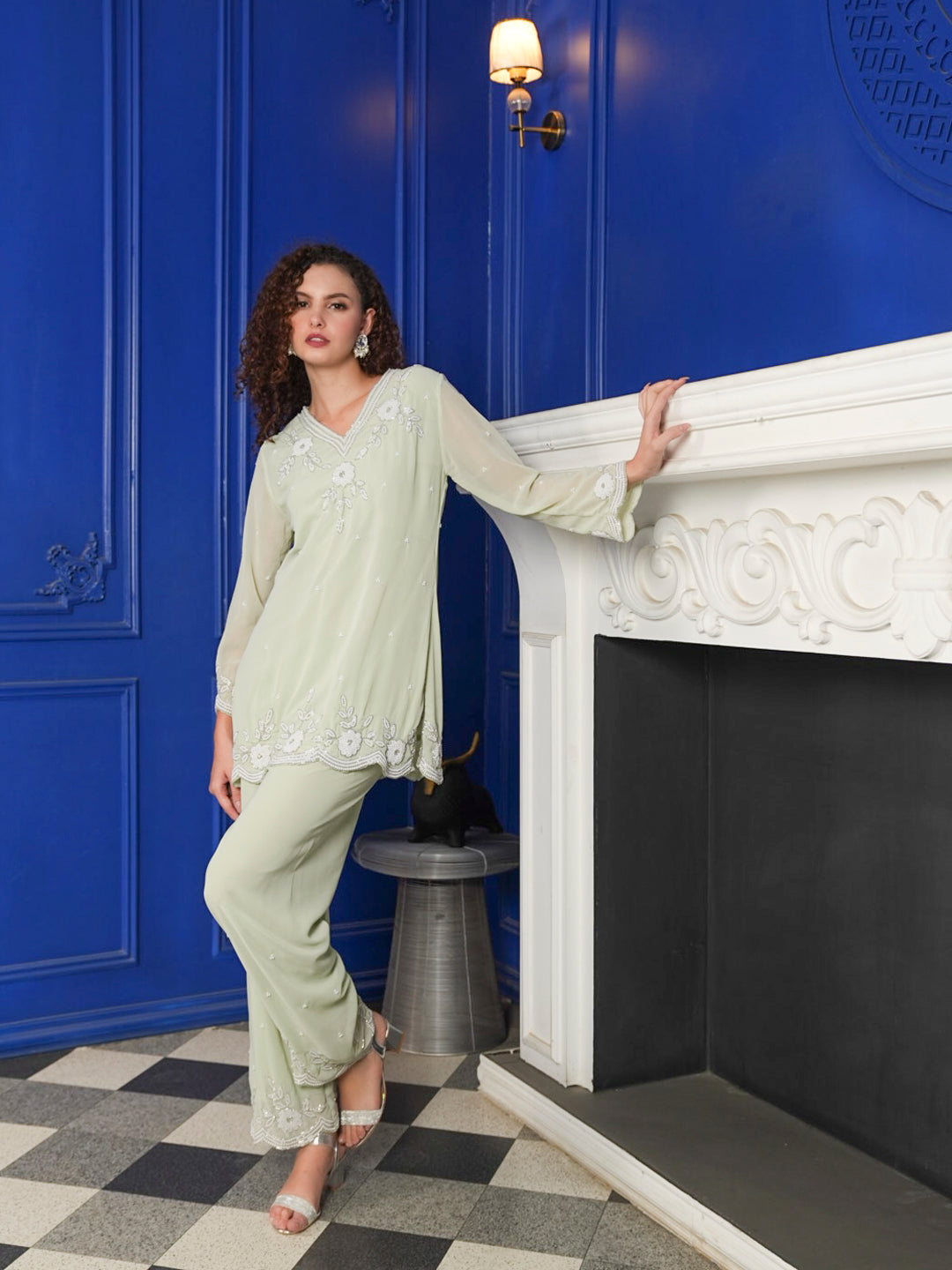 Kalyani Co-Ord Set(With Lining)