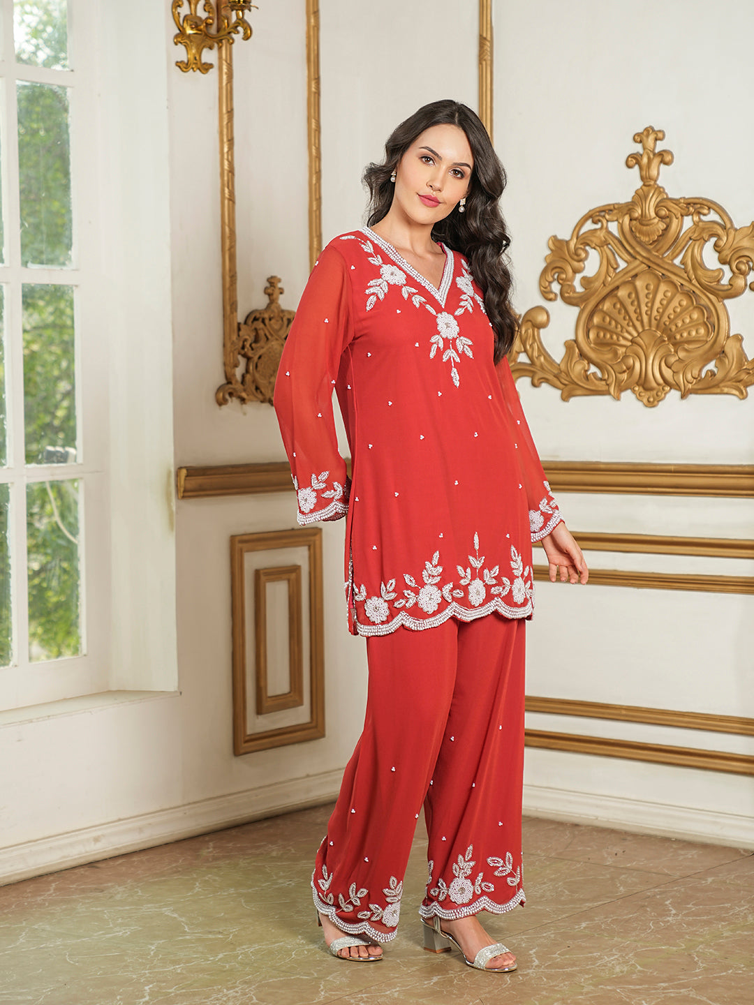 Savitri Devi Co-Ord Set(With Lining)