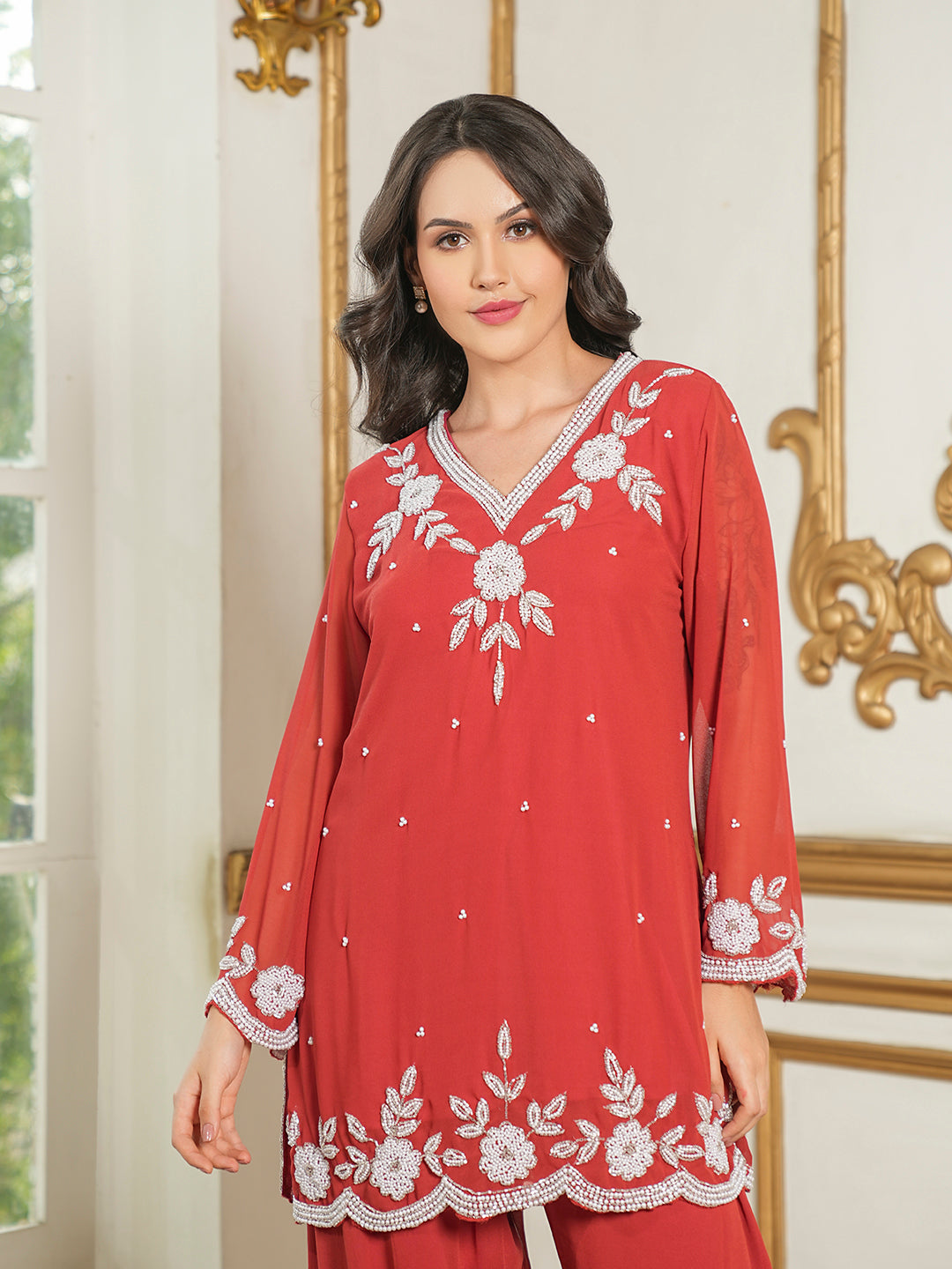 Savitri Devi Co-Ord Set(With Lining)