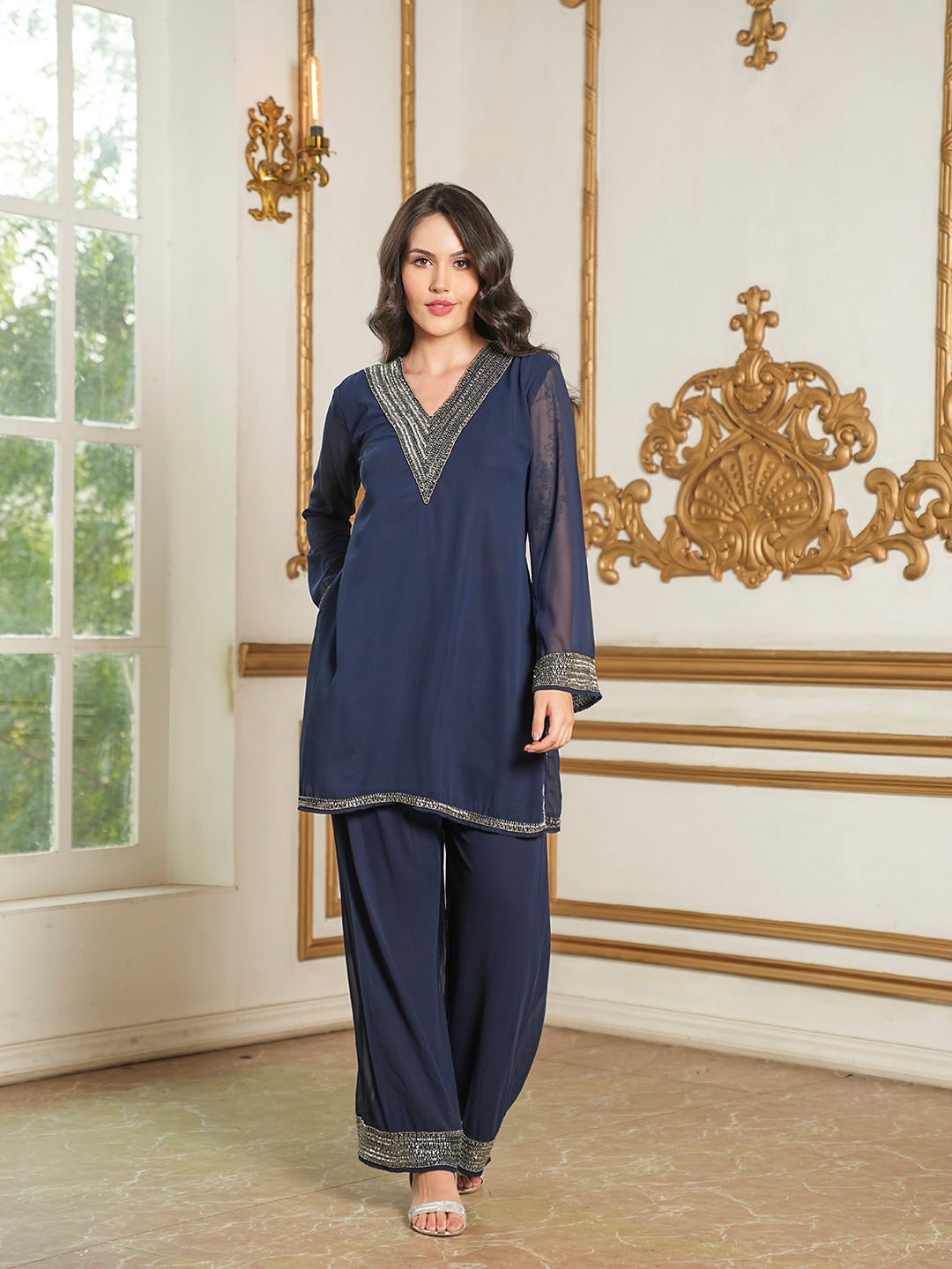 Ziana Co-Ord Set(With Lining)