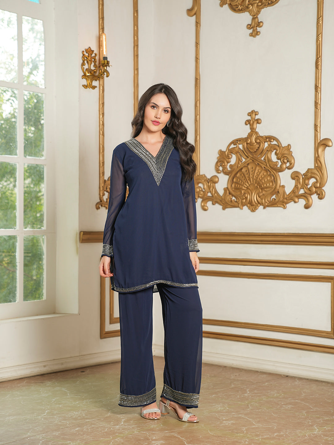 Ziana Co-Ord Set(With Lining)