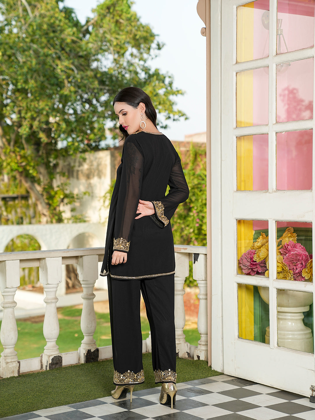 Devyani Co-ord Set(With Lining)