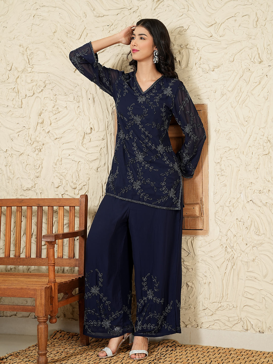Yuvrani Co-Ord Set(With Lining)