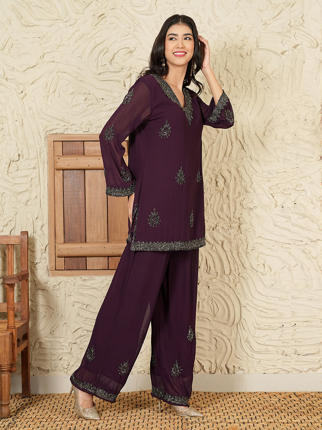 Saanvi Co-Ord Set(With Lining)