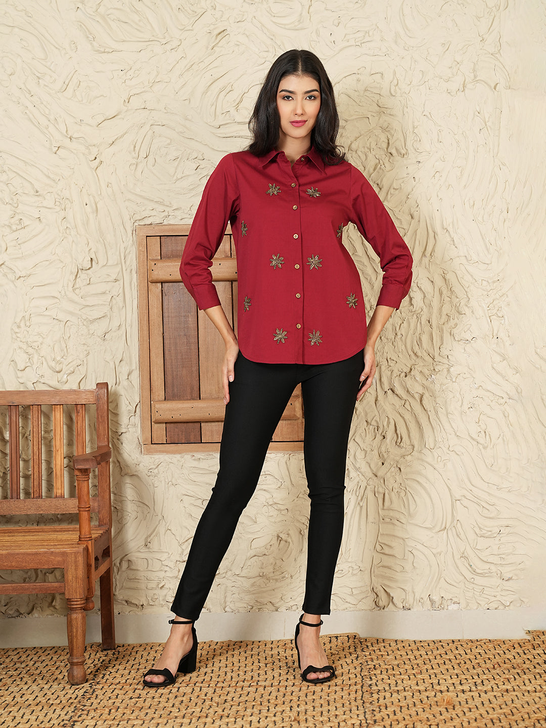 Sylvie Hand Sequins Shirt