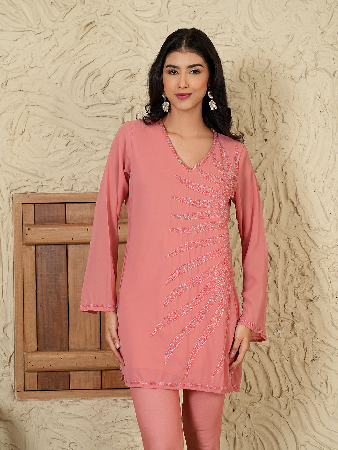 Faiza Embellished Kurti with Lining