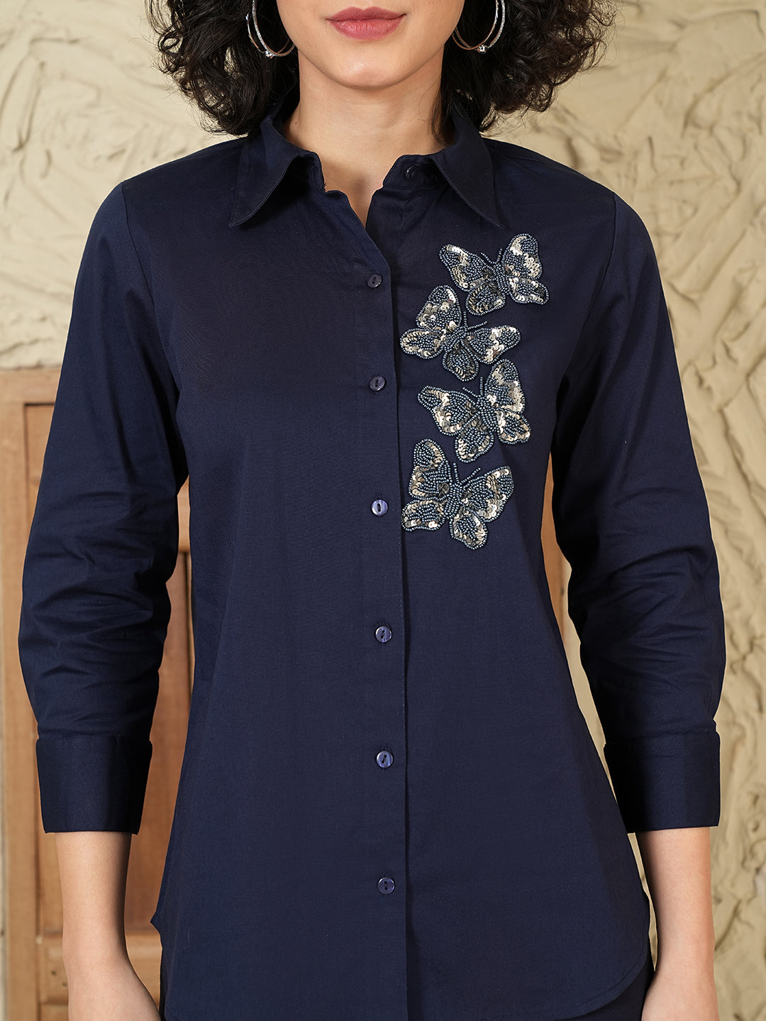 Celine Hand Sequins Shirt