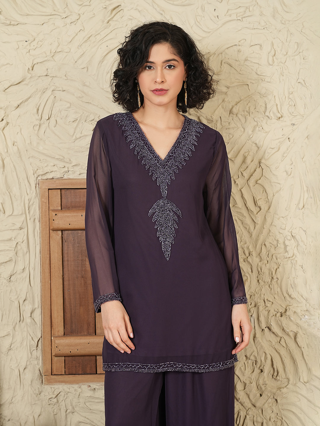 Rudrani Co-ord Set(With Lining)