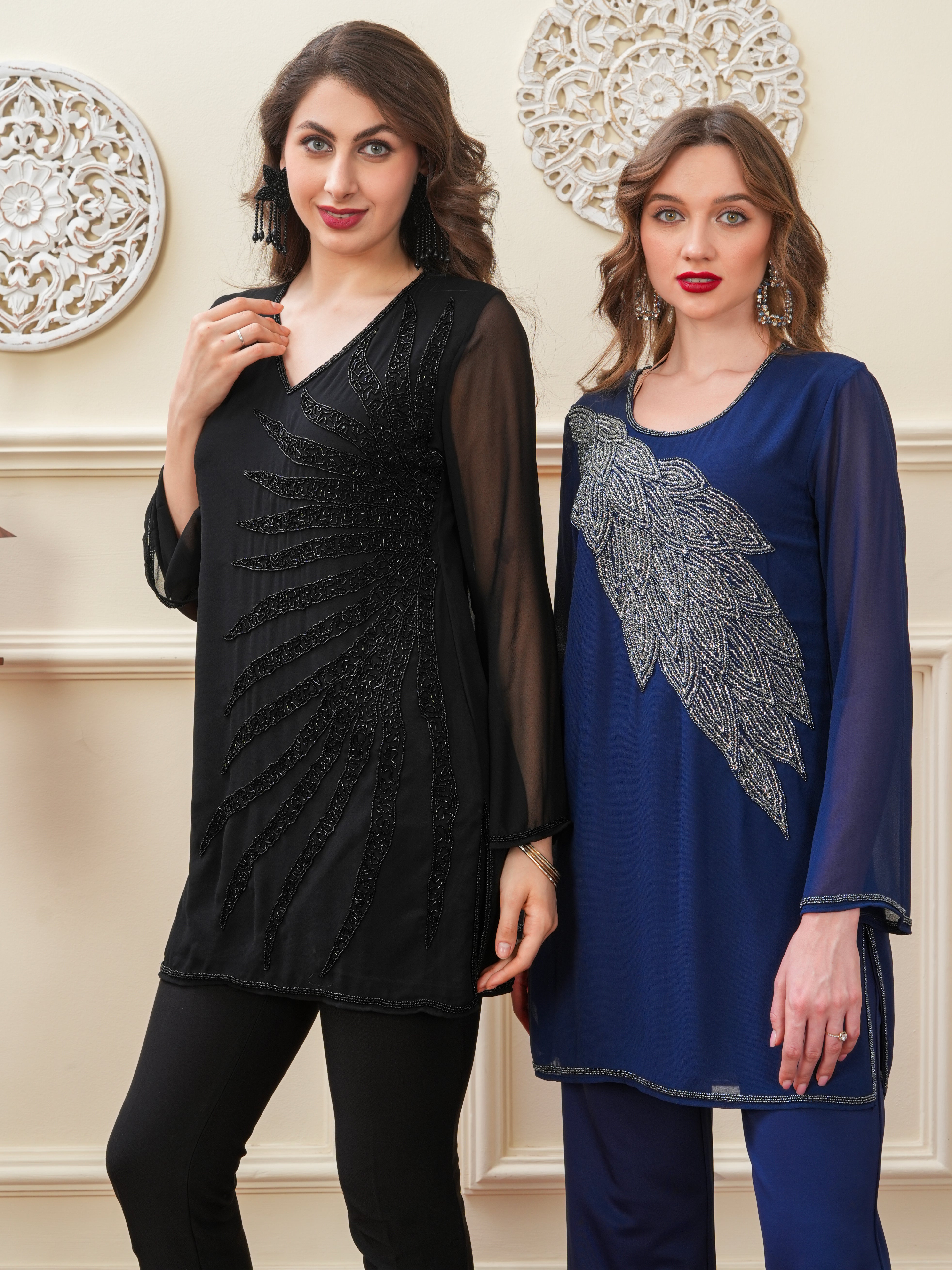 Haniya Embellished Kurti with Lining