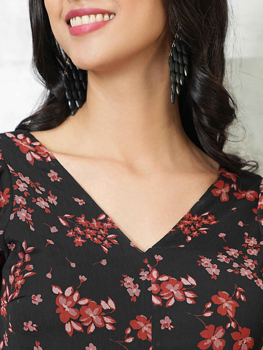 Tulia Floral Flayered Maxi Dress