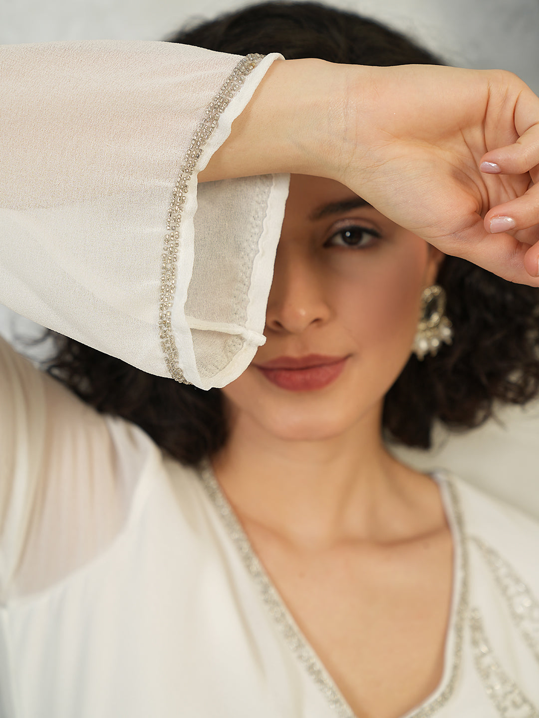 Rifhat Embellished Kurti with Lining