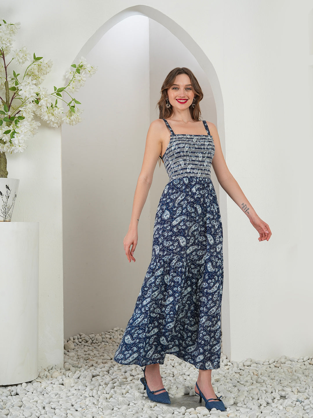 Sloane Smocked Maxi Dress