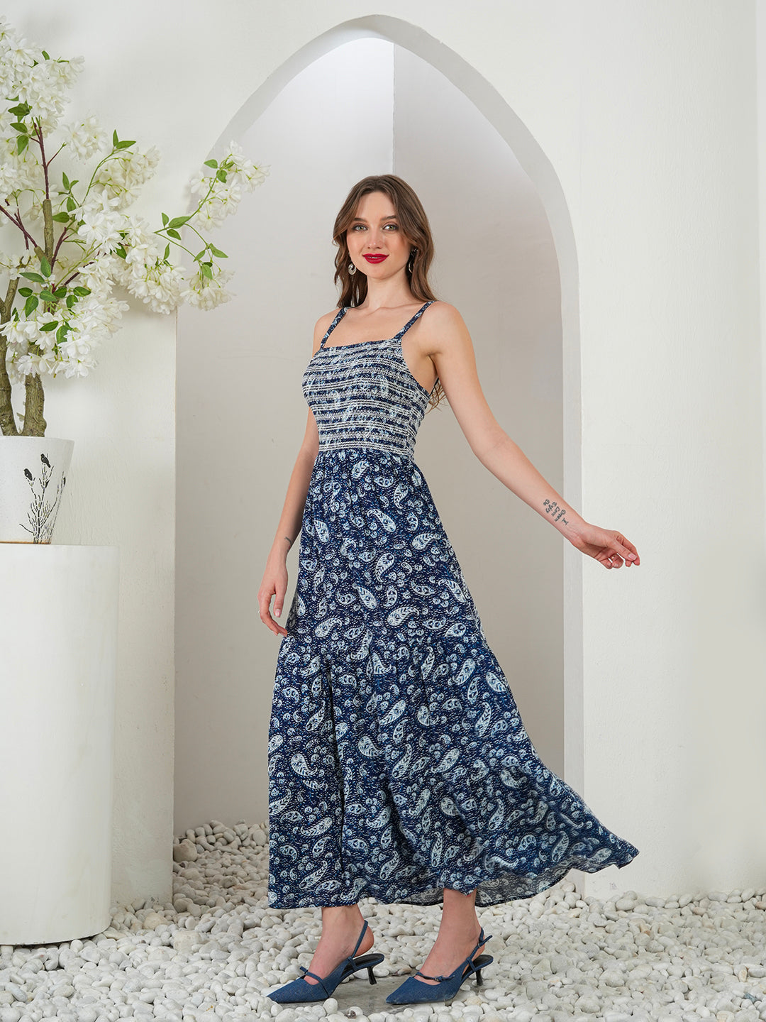 Sloane Smocked Maxi Dress
