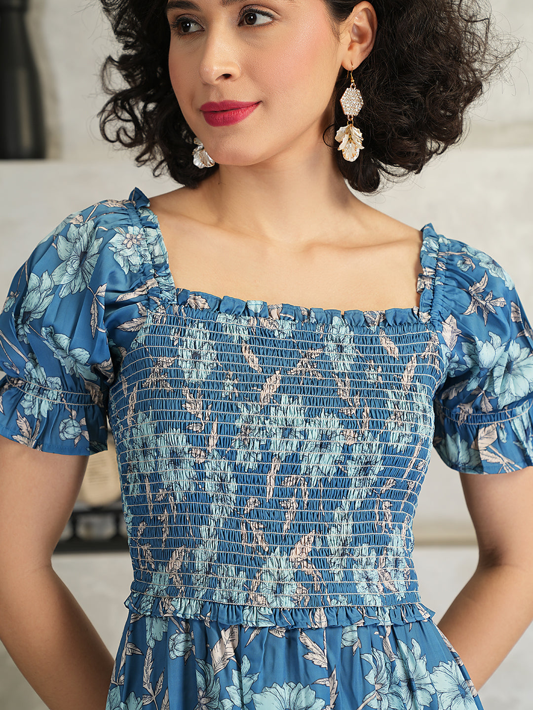 Sanora Floral Midi Dress