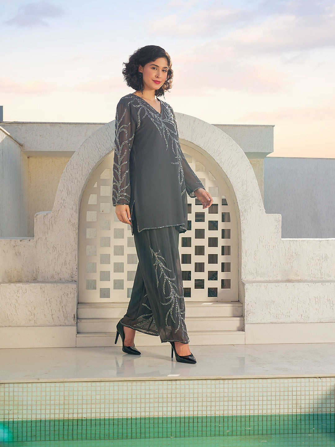 Chandrika Co-Ord Set(With Lining)