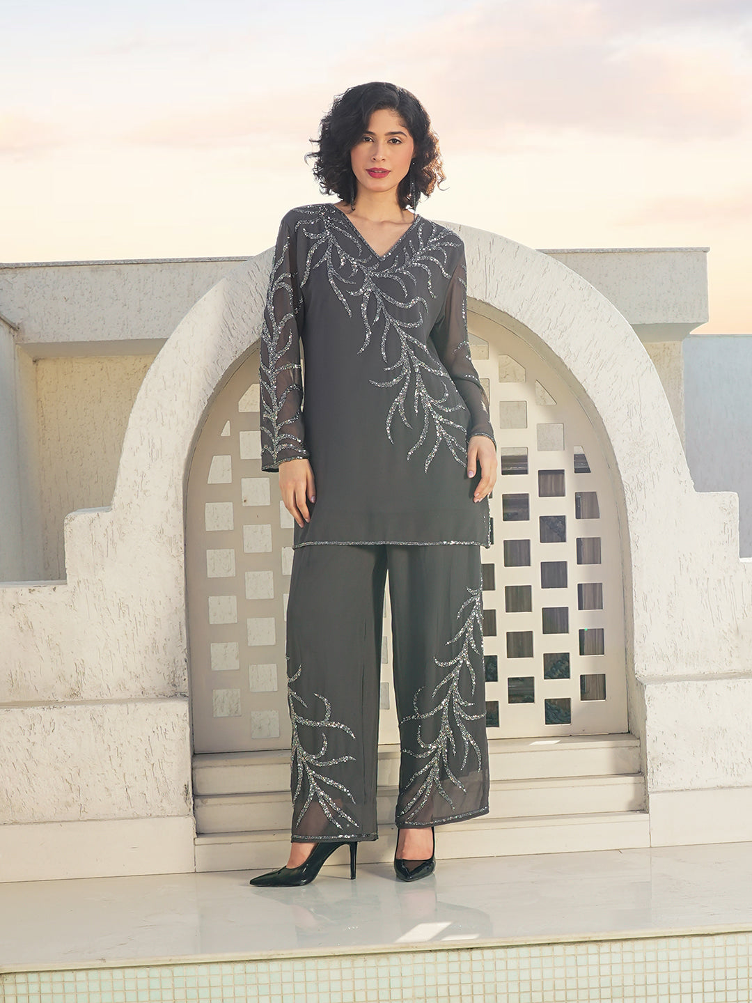 Chandrika Co-Ord Set(With Lining)
