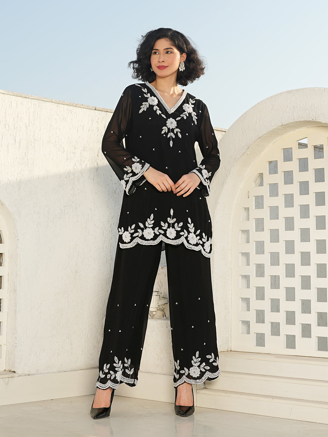 Gayatri Devi Co-Ord Set(With Lining)