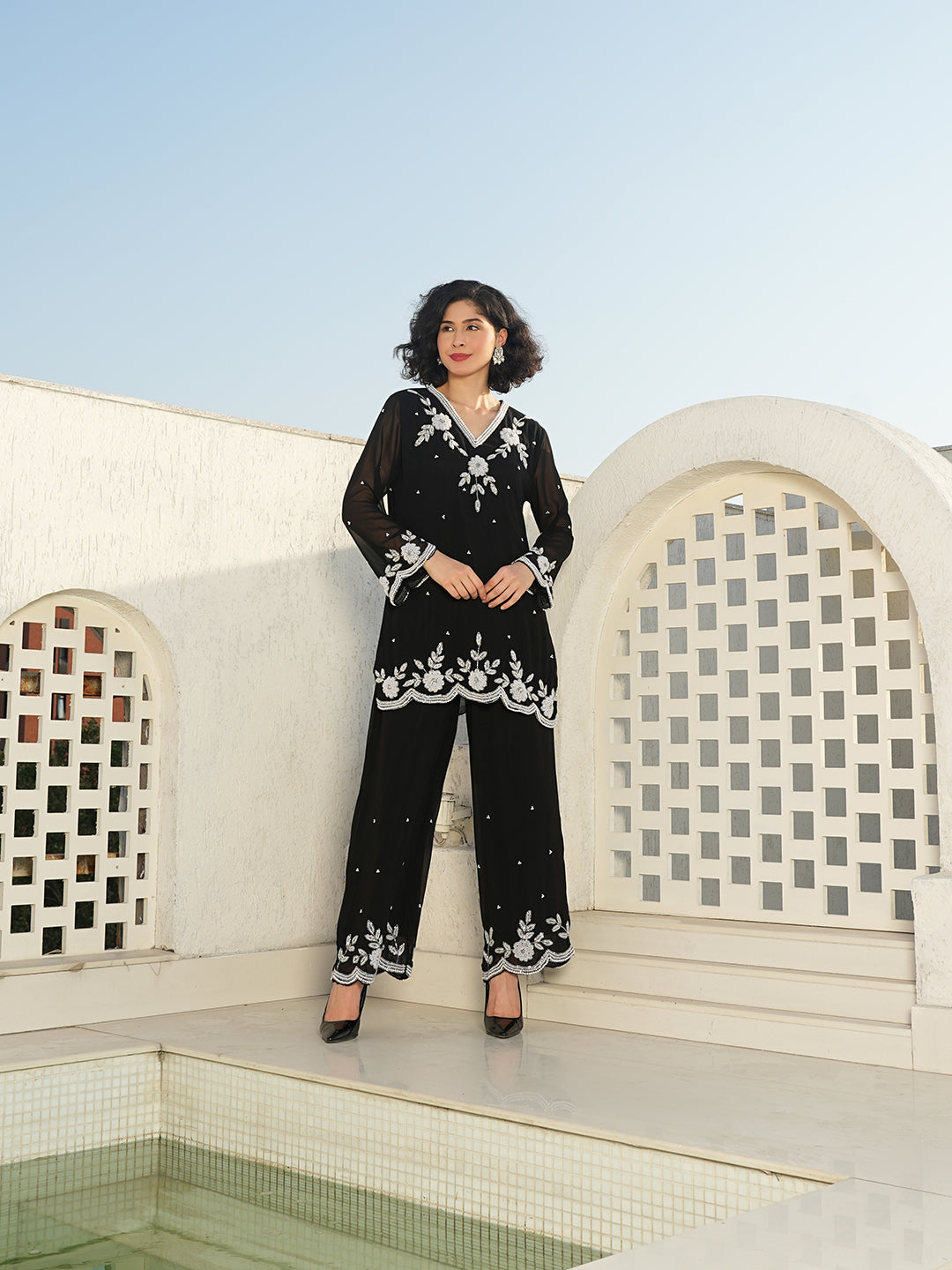 Gayatri Devi Co-Ord Set(With Lining)