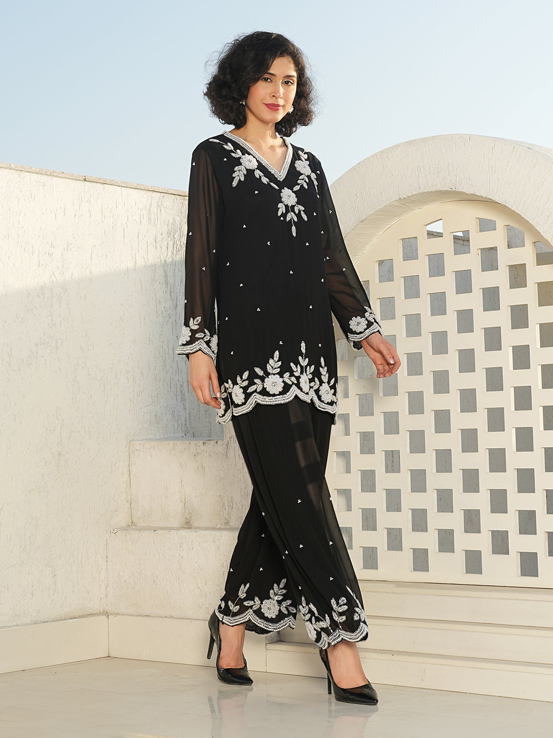 Gayatri Devi Co-Ord Set(With Lining)