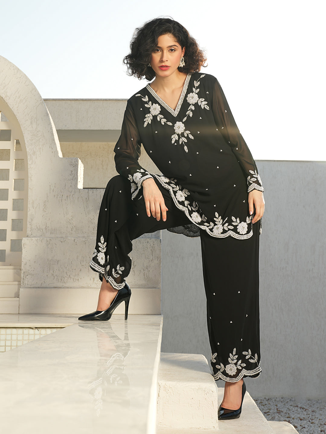 Gayatri Devi Co-Ord Set(With Lining)