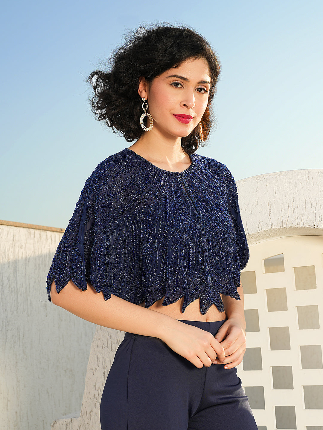 Mercury Embellished Shrug