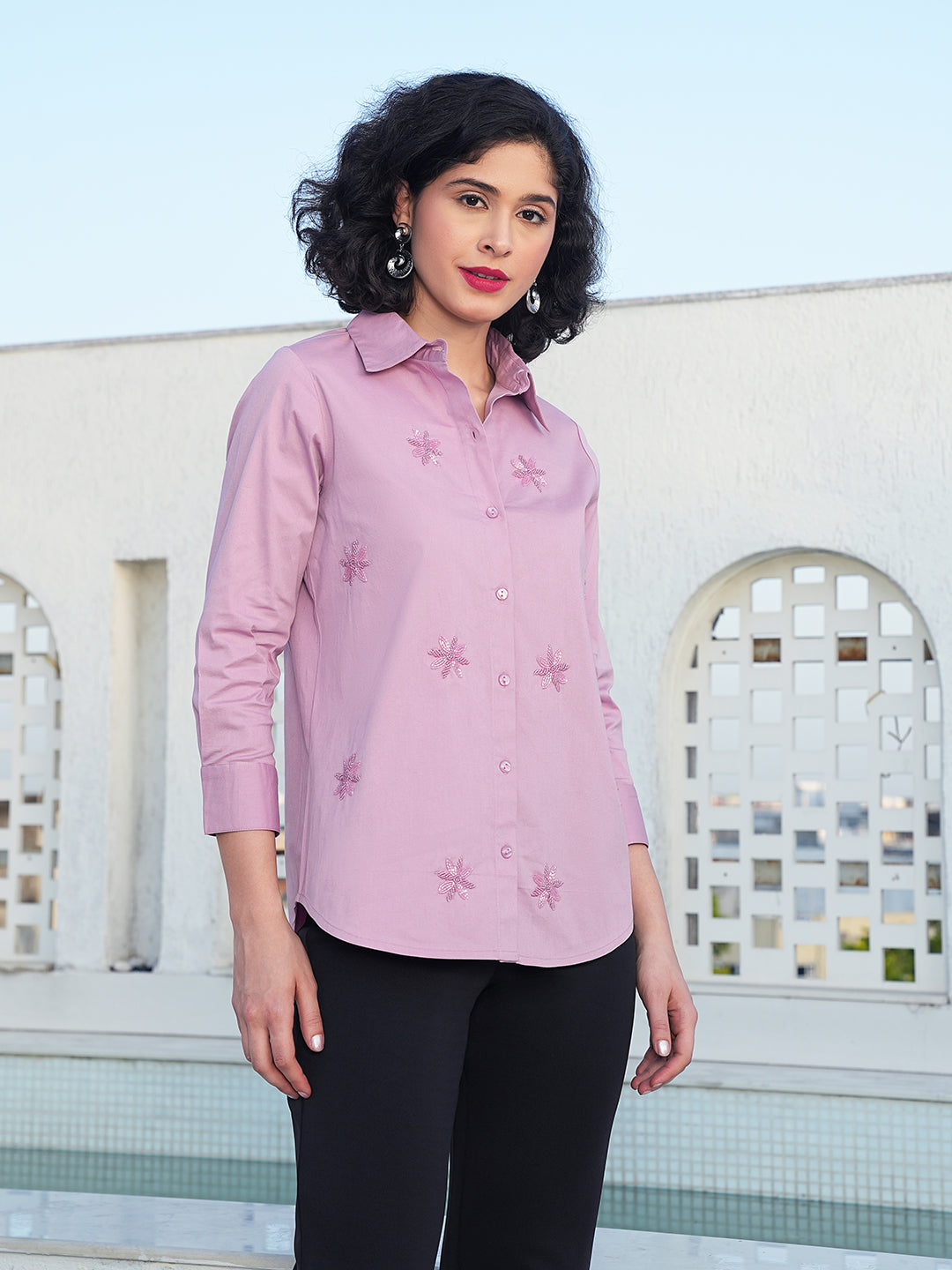 Gabrielle Hand Sequins Shirt