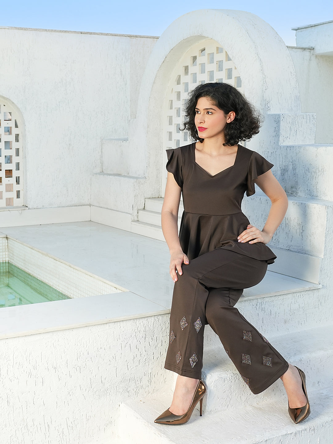 Caiman Sequins Trousers