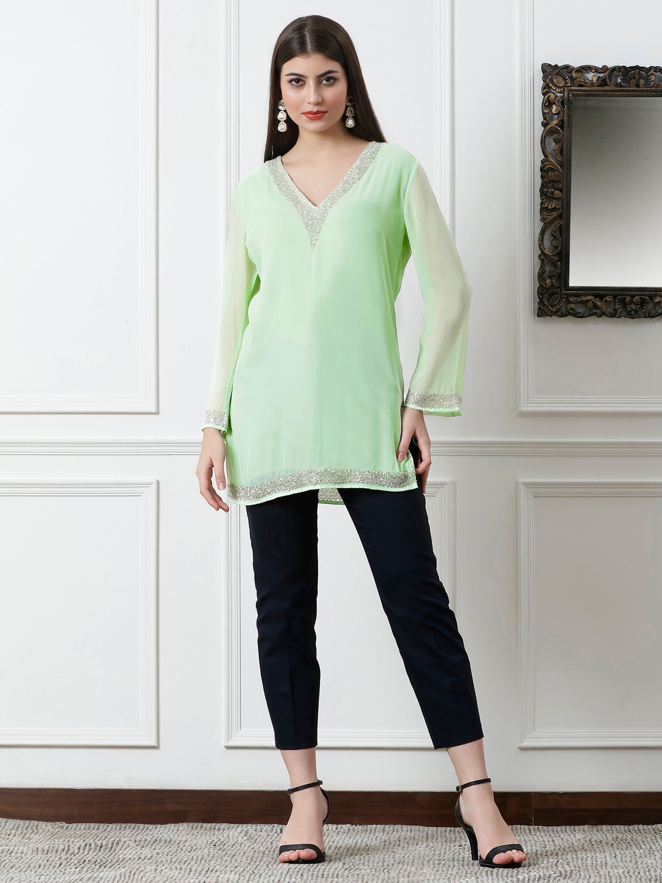 Noor Kurti (With Lining)