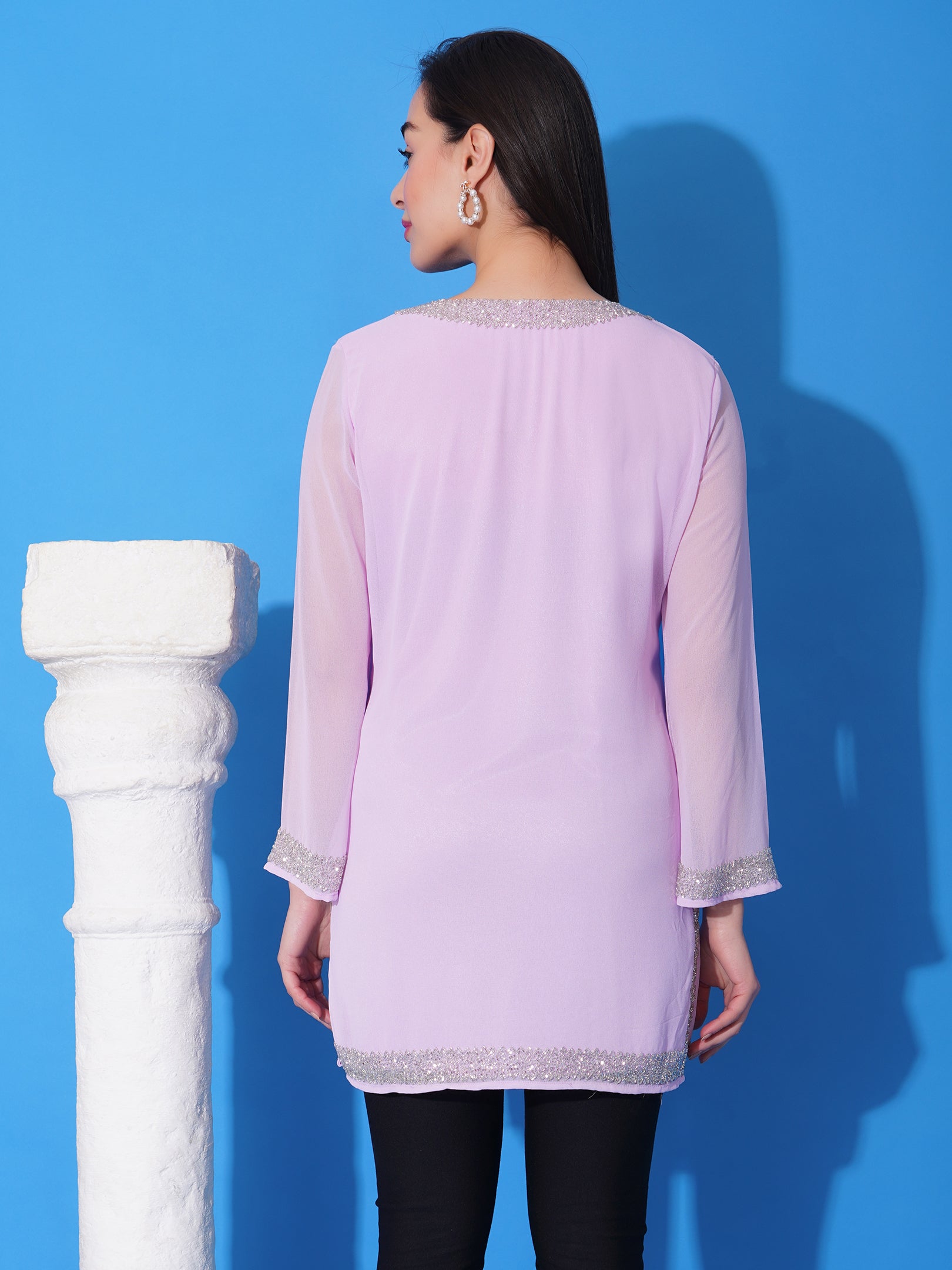 Lilac Kurti (With Lining)