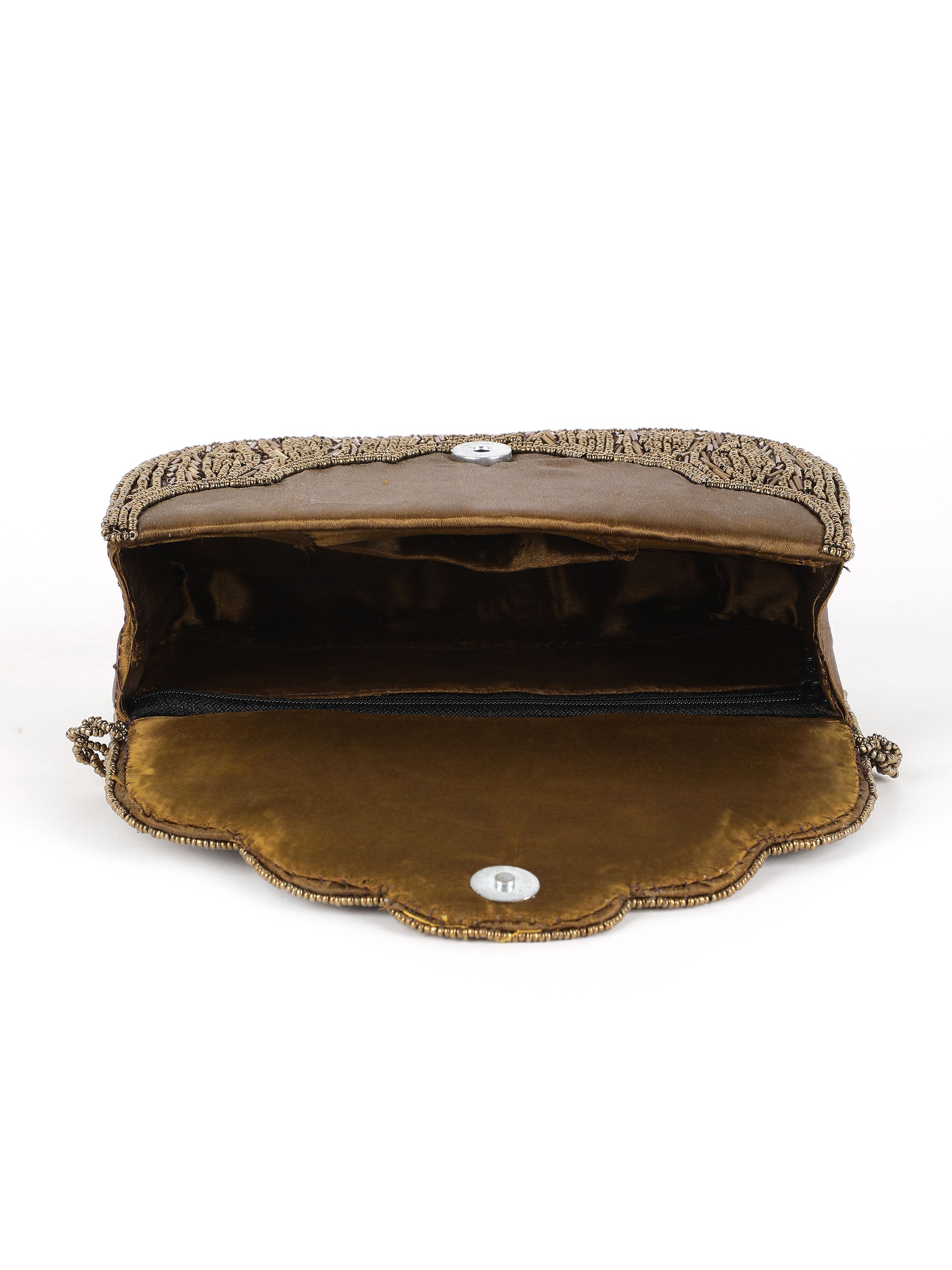 Golden Embellished Sling Bag