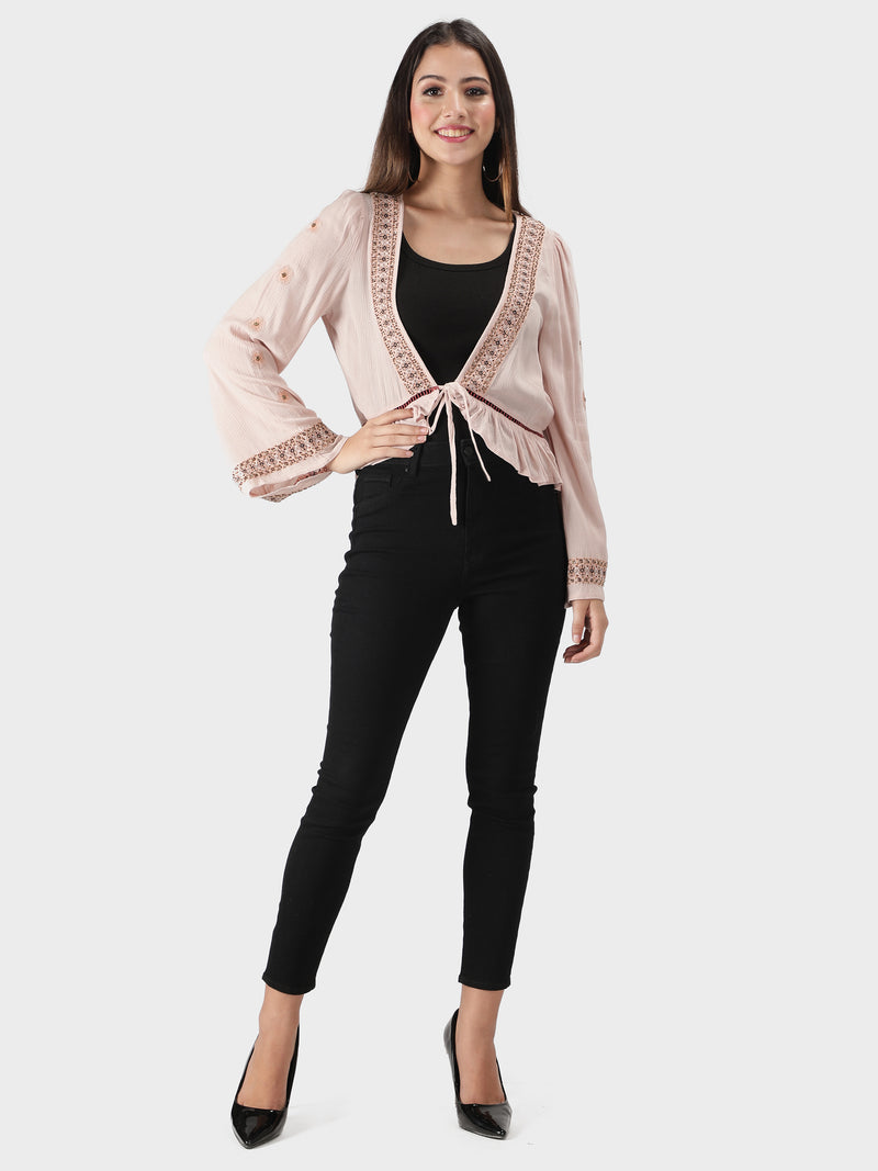 Rose hotsell gold shrug