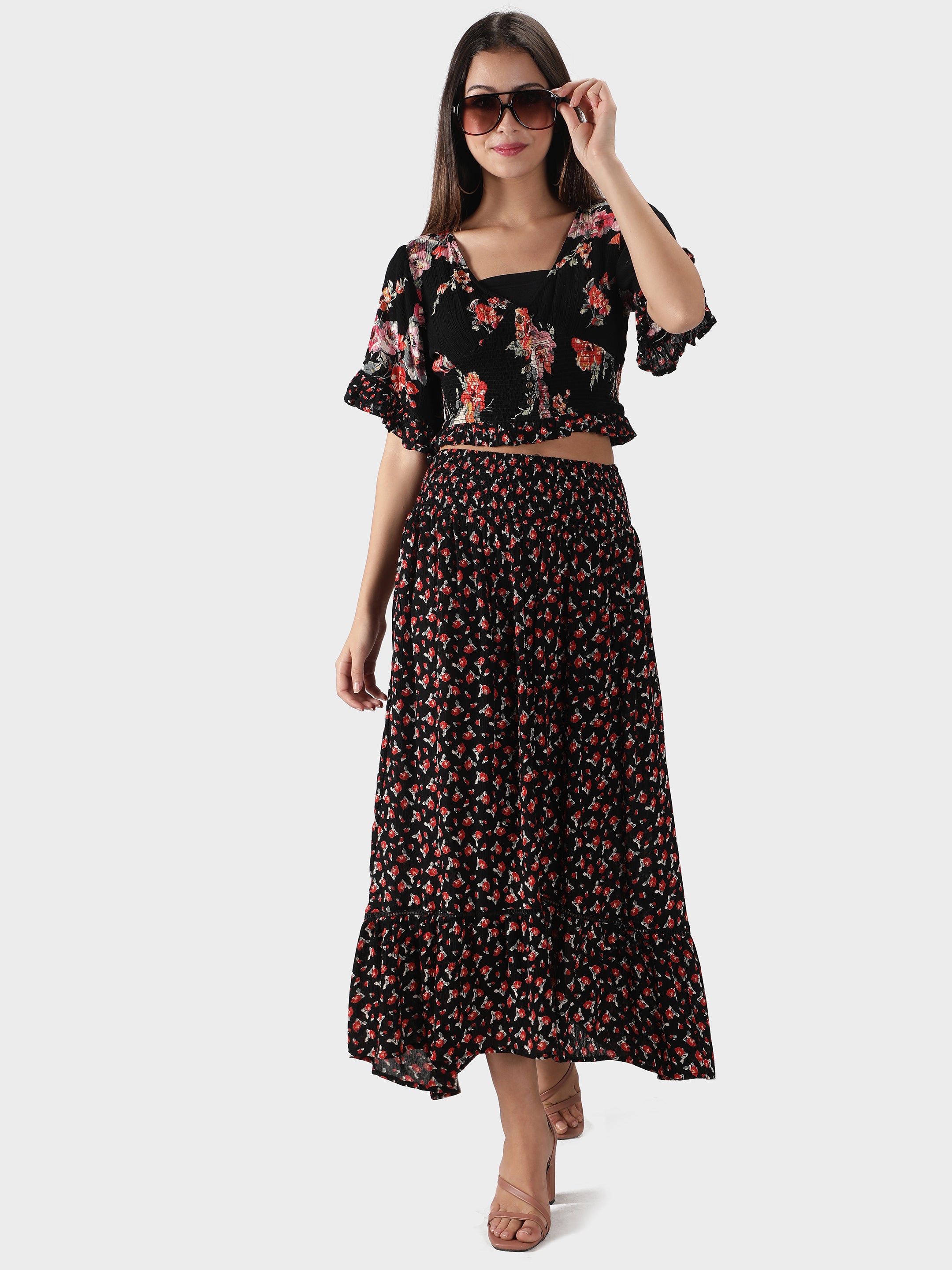 Floral Print Cord-Set